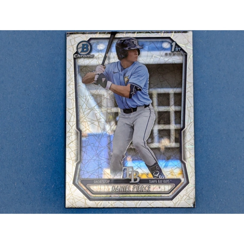 2026 Bowman Chrome Daniel Pierce BCP77 Lazer Refractor Rays
